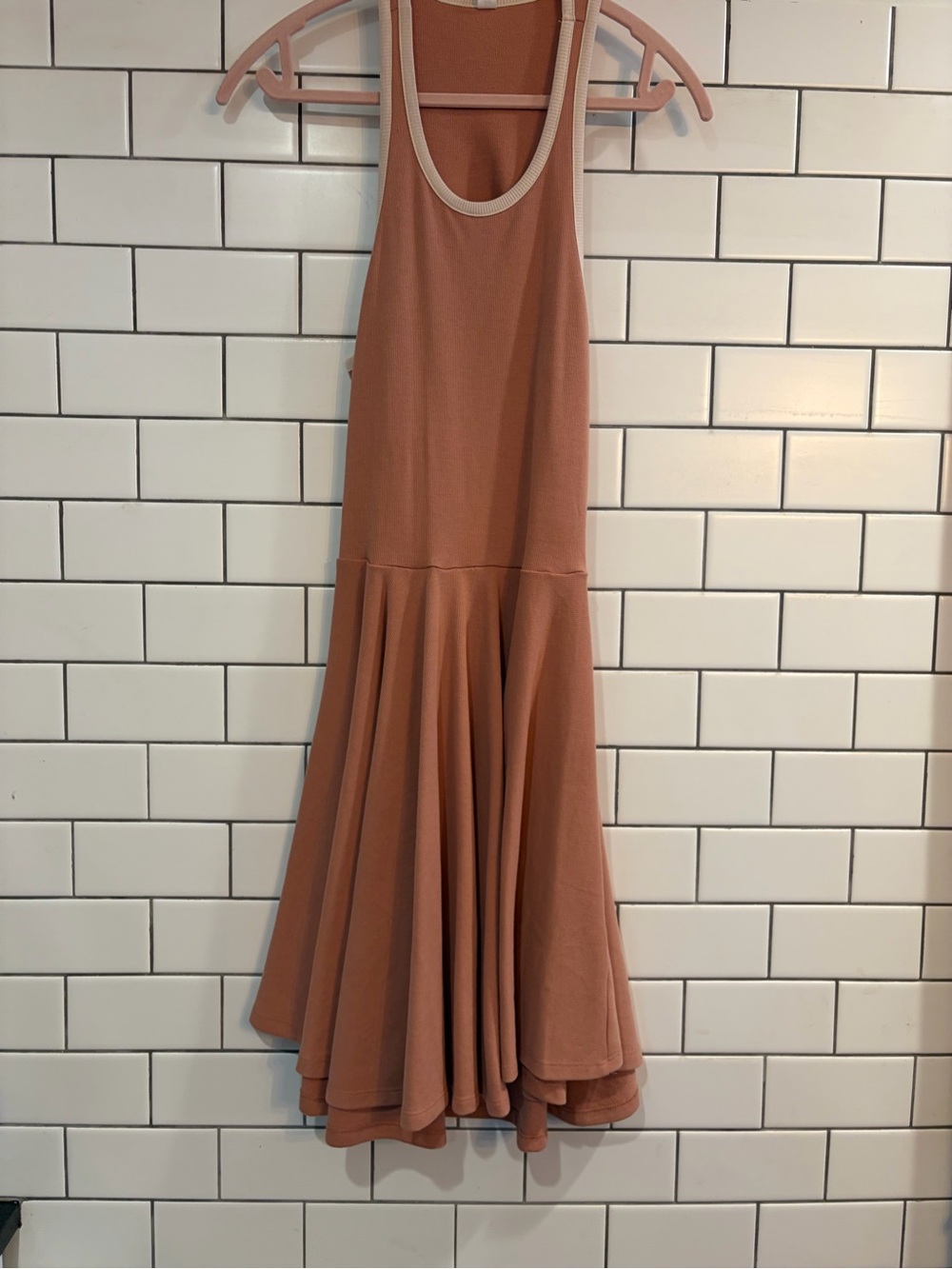 Sleeveless Flared Maxi Dress in Dusty Rose